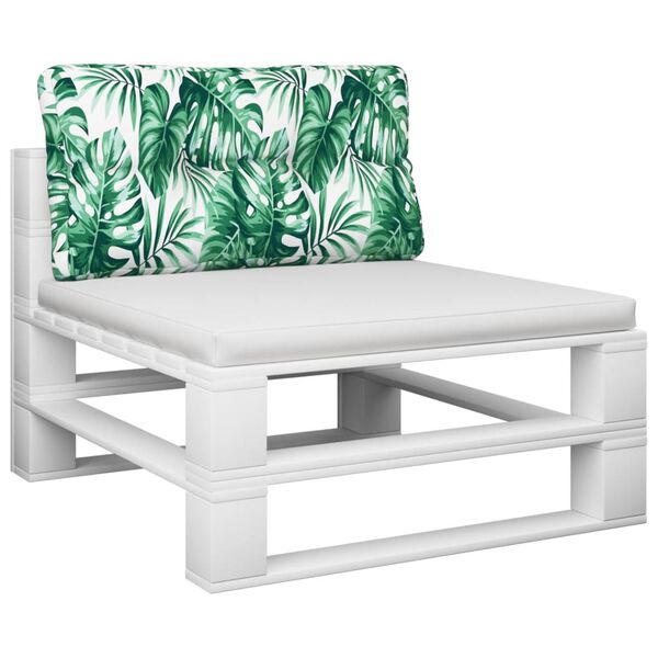 vidaXL Palettensofa-Kissen Blattmuster 70x40x10 cm