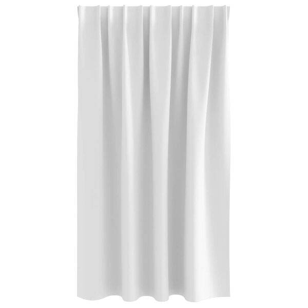 vidaXL Verdunkelungs-Vorh&auml;nge mit Ringen 2 pcs Hellwei&szlig; 140 x 140 cm