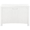 vidaXL Garten-Aufbewahrungsbox 60x54x41 cm PP Rattan Wei&szlig;