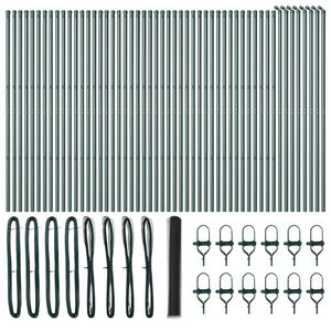 vidaXL Zaunpfosten Grau