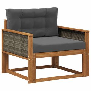 vidaXL Outdoor Mittelsofa Natur