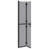 vidaXL Walk-in Duschwand Schwarz 70 x 6.5 x 190 cm