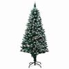 vidaXL Künstlicher Weihnachtsbaum mit 300 LEDs mit Ständer Grün 180 cm