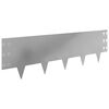 vidaXL Raseneinfassung 30 pcs 100 x 30 cm Stahl Silber