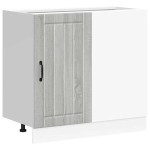 vidaXL K&uuml;chenunterschrank Lucca Grau Sonoma Holzwerkstoff
