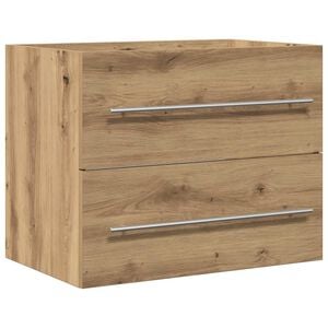 vidaXL Waschbeckenunterschrank Artisan-Eiche 60x38,5x48 cm