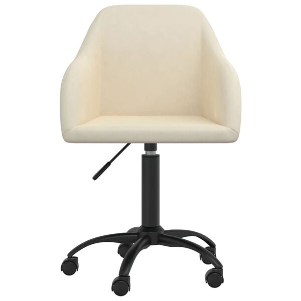 vidaXL Esszimmerstuhl Drehbar Creme Samt