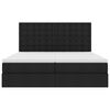 vidaXL Aufbewahrungsbett mit Matratze Schwarz 200 x 200 cm Kunstleder