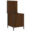 vidaXL Sitzbank mit Stauraum Braun Eiche 40x42,5x50 cm Holzwerkstoff