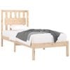 vidaXL Massivholzbett Kiefer 90x200 cm
