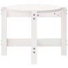 vidaXL Couchtisch Wei&szlig; 87x48x35 cm Massivholz Kiefer