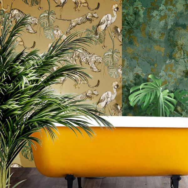 Noordwand Tapete Zero Plastered Wall Gr&uuml;n