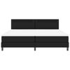 vidaXL Boxspringbett mit Matratze Schwarz 200 x 200 cm Kunstleder