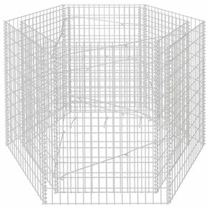 vidaXL Sechseckiges Gabionen-Hochbeet 160&times;140&times;100 cm