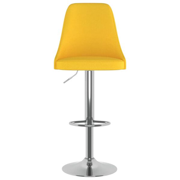 vidaXL Barhocker 2 Stk. Senfgelb Stoff
