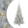 vidaXL Weihnachtsbaum mit 300 LEDs mit St&auml;nder Silber 180 cm PET