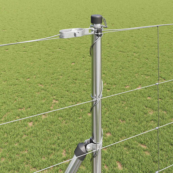 vidaXL Zaunpfosten Galvanisiert 25 x 1,5 m Stahl