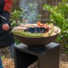 RedFire Gartengrill mit Holzlager Onyx 60 cm Schwarz