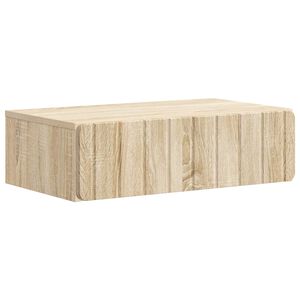 vidaXL Wandmontierter Beistelltisch Sonoma-Eiche 59 x 34,5 x 17 cm