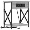 vidaXL Nachttisch Sonoma-Grau 41 x 31 x 51 cm Holzwerkstoff