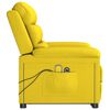 vidaXL Massagesessel mit Aufstehhilfe Hellgelb Stoff
