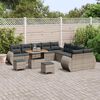 vidaXL Garten-Sofa-Set 13 pcs Grau Poly-Rattan