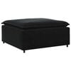 vidaXL Modulares Sofa Fu&szlig;hocker-Modul Schwarz 100x100x48 cm
