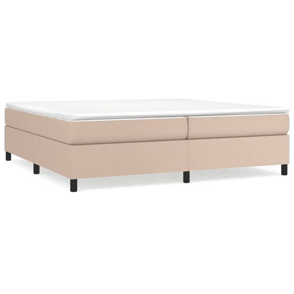 vidaXL Boxspringbettgestell Cappuccino-Braun 200x200 cm Kunstleder