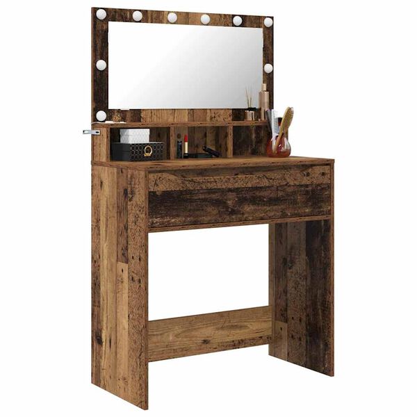 vidaXL Schlafzimmer-Frisiertische Altholz 80 x 39,6 x 135 cm