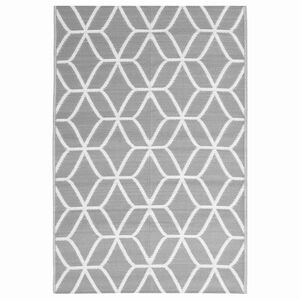 vidaXL Outdoor-Teppich ARAKIL Grau 140x200 cm PP