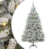 vidaXL K&uuml;nstlicher Weihnachtsbaum 210 cm 300 LEDs Warmes Wei&szlig;