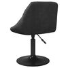 vidaXL Esszimmerst&uuml;hle 6 Stk. Drehbar Schwarz Samt