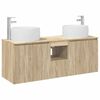 vidaXL Badezimmerschrank-Set 3 stk. Sonoma-Eiche 49,5 x 44,5 x 66 cm