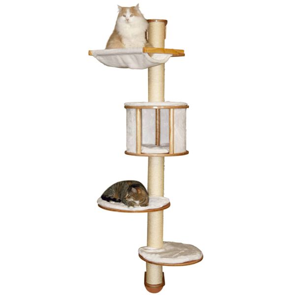 Kerbl Wandkratzbaum Dolomit 168 cm Weiß 81500