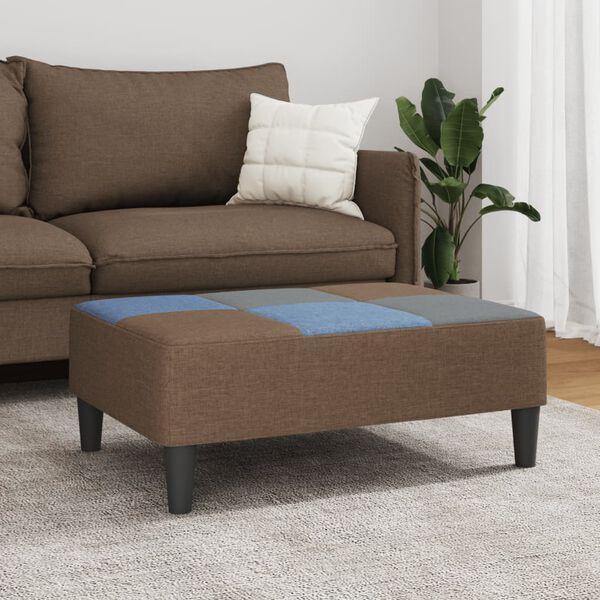 vidaXL Fußhocker Patchwork 77x55x31 cm Stoff