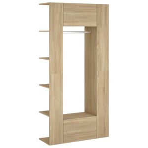 vidaXL Flurschr&auml;nke 2 Stk. R&auml;uchereiche Holzwerkstoff