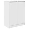 vidaXL Schuhschrank Wei&szlig; 57x34x76 cm Holzwerkstoff