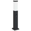 vidaXL Pollerleuchte mit Sensor 50 cm Schwarz IP44