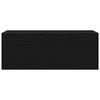 vidaXL Bad-Wandschrank Schwarz 80x25x30 cm Holzwerkstoff