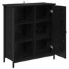 vidaXL Sideboard Schwarz Eichen-Optik 70 x 30 x 80 cm Holzwerkstoff