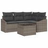 vidaXL Sofa Set 5 stk. Grau [Synthetisch]: Poly Rattan