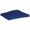 vidaXL Pavillon-Dachplane mit Kaminabzug 310 g/m&sup2; 4x3 m Blau