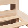 vidaXL Massivholzbett mit Regal ohne Matratze 150x200 cm Kiefer