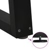 vidaXL Couchtischbeine V-Form 2 Stück Schwarz 28x(42-43,3) cm Stahl