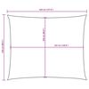 vidaXL Sonnensegel Oxford-Gewebe Rechteckig 2,5x3,5 m Anthrazit