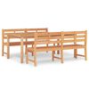 vidaXL 3-tlg. Garten-Essgruppe Massivholz Teak
