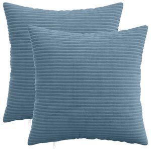 vidaXL Kissenbezug 2 pcs HEERLEN Blau 30 x 30 cm Cord