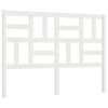 vidaXL Kopfteil Wei&szlig; 126x4x104 cm Massivholz Kiefer