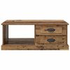 vidaXL Couchtisch mit Schubladen Altholz 90 x 50 x 35 cm Holzwerkstoff