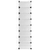 vidaXL Schuhregal Transparent 93x36,5x140 cm PP
